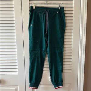 MEDICLO Women’s Jogger Scrub Pants – Hunter Green – Size Small